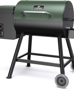 DAMNISS Grills DAPG-03 Electric Wood Pellet Smoker Grill, 456 SQ.IN Cook Area Pellet Grill with Auto Feed & PID Temperature Control (180-450°F), 8 in 1 BBQ Grill for Backyard Outdoor