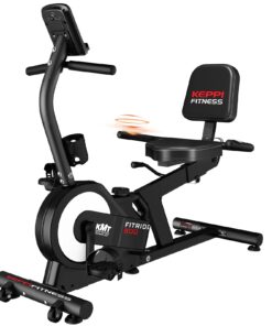 KeppiFitness Recumbent Exercise Bike, Recumbent Bike for Adults with Magnetic Resistance, Exercise Bike for Home 380LB Capacity, Cardio Stationary Bikes for Seniors with Pulse Sensor