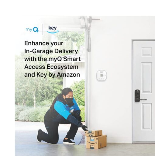 Yale | LiftMaster Smart Touchscreen Deadbolt with Keypad Lever (Oil Rubbed Bronze) & myQ Chamberlain Smart Garage Door Hub, Bundle - Image 2