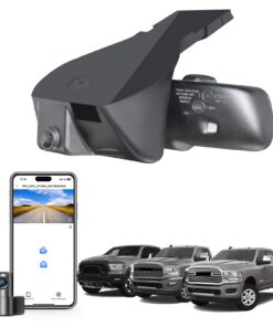 Mangoal 4K & Rear 1080P Dash Cam Custom Fit for Dodge RAM 1500/2500/3500 2019 2020 2021 2022 2023 2024 (Model D), Rebel Big Horn Laramie, UHD 2160P Video, OEM Look App & WiFi,128GB Card