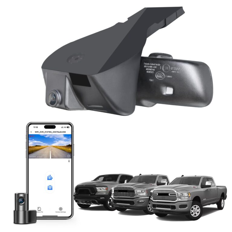 Mangoal 4K & Rear 1080P Dash Cam Custom Fit for Dodge RAM 1500/2500/3500 2019 2020 2021 2022 2023 2024 (Model D), Rebel Big Horn Laramie, UHD 2160P Video, OEM Look App & WiFi,128GB Card