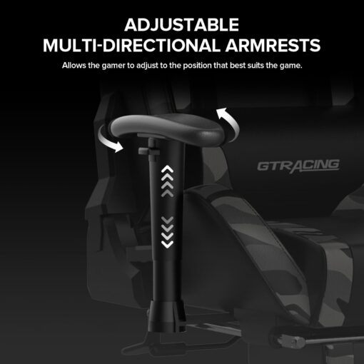 GTRACING Gaming Chair with Footrest Speakers Video Game Chair Bluetooth Music Heavy Duty Ergonomic Computer Office Desk Chair - Image 9