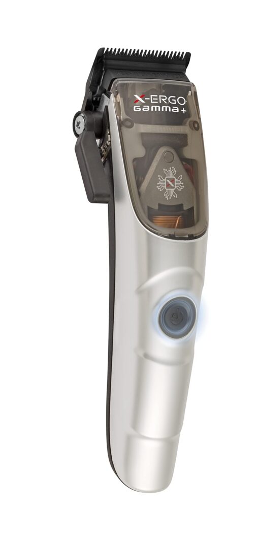 GAMMA+ X-Ergo Professional Cordless Hair Clipper 9V Microchipped Magnetic Motor, 3 Custom Lids in Matte Chrome, Gold, Rose Gold - Image 5