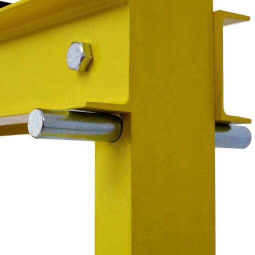 12 Ton Hydraulic Press, H-Frame Garage Floor Adjustable Shop Press with Stamping Plates to Bend, Straighten, Or Press Parts, Install Bearings & U-Joints, Yellow - Image 4