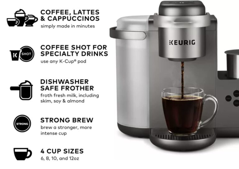 Keurig K-Cafe C Single Serve K-Cup Pod C Latte and Cappuccino Maker, 12, Nickel - Image 7