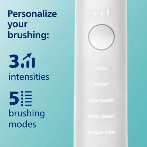 Philips Sonicare DiamondClean Smart 9750 Electric Toothbrush, Sonic Toothbrush with App, Pressure Sensor, Brush Head Detection, 5 Brushing Modes and 3 Intensity Levels, Rosegold, HX9924/67 - Image 7
