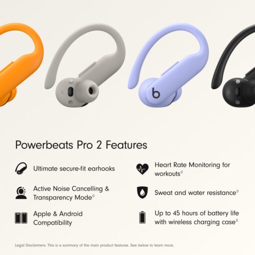 Beats Powerbeats Pro 2 Wireless Bluetooth Earbuds with AppleCare+ (2 years) - Quick Sand - Image 7