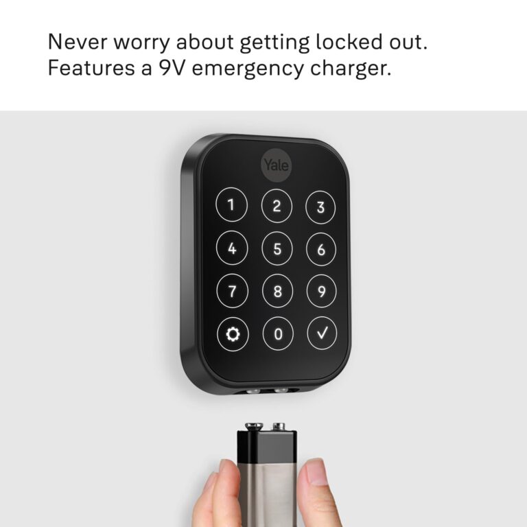 Yale Security Lock 2 Deadbolt, Black Smart Keyless Entry Door Lock with Wi-Fi Connected Touch Keypad and Smart Lock, YRD430-WF1-BSP - Image 2