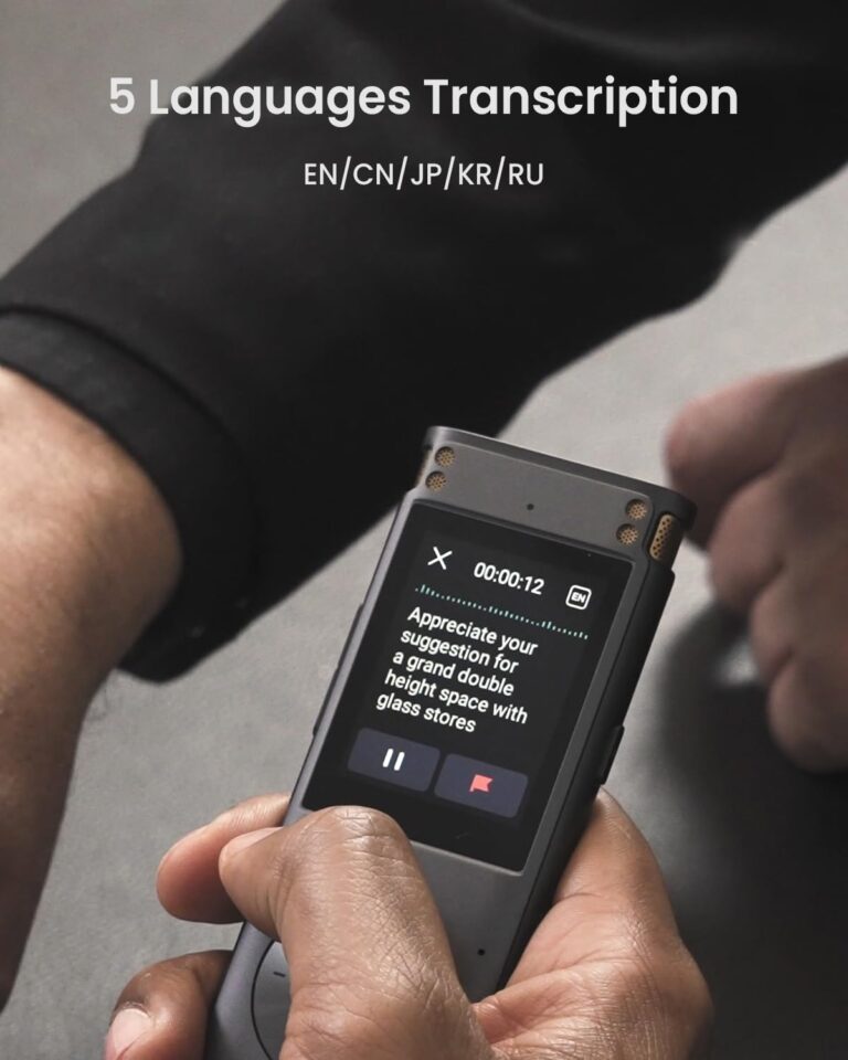 iFLYTEK Offline Voice Recorder with Playback, Secure Digital Recorder with AI Transcription, 5-Language Voice-to-Text, Noise Reduction, AI Voice Recorder for Meetings, Interviews, Learning - Image 5