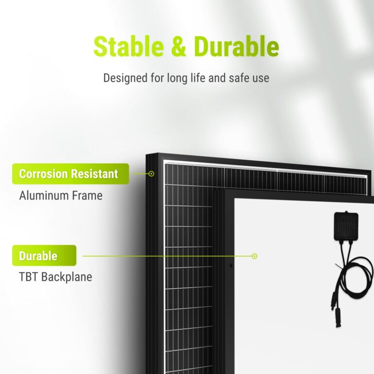 Newpowa 9BB Cell 200W Monocrystalline 200 Watt 12V Solar Panel High Efficiency RV Marine Boat Off Grid - Image 4