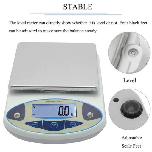 Precision Analytical Electronic Balance Laboratory Electronic Scale 30kgx0.1g Jewelry Kitchen Industrial Scale 0.1g Weighing Counting Scale calibrated and Ready to use - Image 3