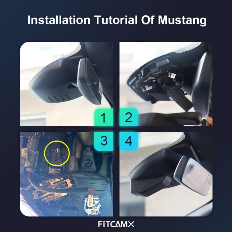 Fitcamx 4K Dash Cam Suitable for Ford F250 F350 XL XLT 2011-2022 (DZ-00455), OEM Factory Look, UHD 2160P Video, Built-in WiFi & APP, Loop Recording, G-Sensor, Easy to Install, 64GB MicroSD Card - Image 4