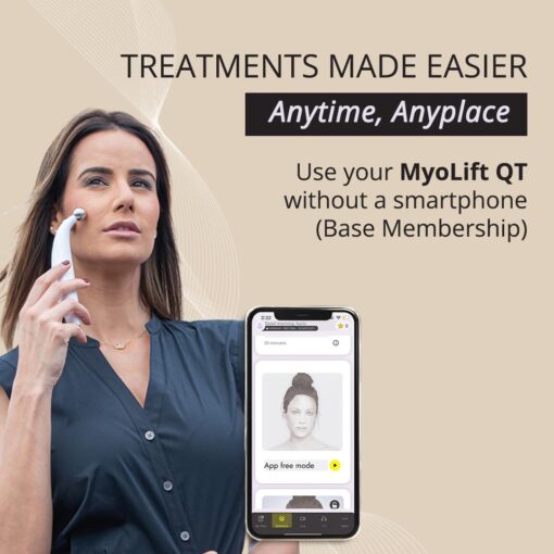 7E Wellness MyoLift QT Microcurrent Facial Device with Smart Current Technology and Smartphone App - Portable Skin Care Tools, Instant Face Lift, Anti Aging, Skin Tightening - Up to 400 Microamps - Image 8
