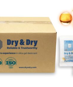 Dry & Dry 3 Gram [6000 Packets] Orange Mixed Premium Pure Silica Gel Packets Desiccant Dehumidifier - Food Safe Rechargeable Silica Gel Packs Desiccant Packs