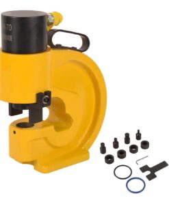 LCyindu 35T Hydraulic Hole Punching Tool Hole Digger Force Puncher,3/8",1/2",5/8",3/4" Puncher Apertures,Smooth Hole Puncher for Aluminum Stainless Steel Iron Plate Copper Bar,CH-70