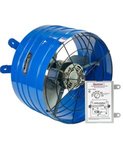 QuietCool AFG PRO-2.0 Attic Fan for Gable Vents - 1945 CFM - Adjustable Thermostat - 20ft Power Cord - Plug-and-Play - Two Speed Capable
