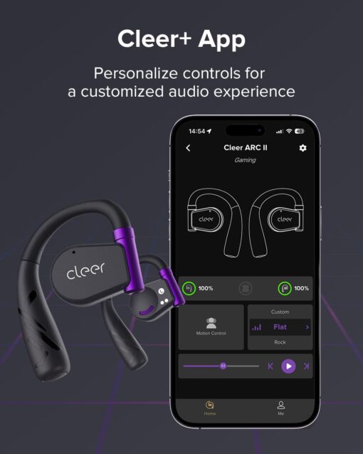 Cleer ARC II Gaming Earbuds - True Wireless Open Ear Headphones, Ultra-Low Latency, Snapdragon Sound, Bluetooth 5.3, USB-C Dongle, 35Hr Battery, Compatible with PS4, PS5, PC, Switch,White - Image 2