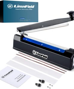 LinsnField Sealer Pro - 20 inch - 5mm Sealing Width - Impulse Heat Sealer Most Heavy Duty for Strong, Secure Sealing for Long Term Food Storage, Black