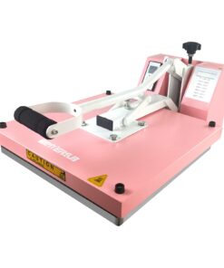 BetterSub Print T-Shirt Machine DIY Digital Industrial Quality Heat Press Machine Clamshell Transfer Sublimation Print Press Machine 15‘’x 15'' Pink