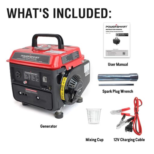 PowerSmart 1200-Watt Portable Generator with Super Quiet, Ultralight for Camping, PS50 - Image 3
