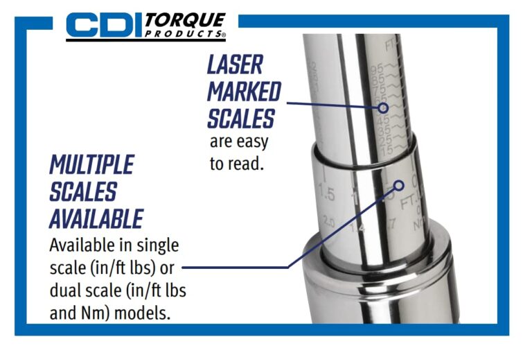 CDI 3/8 Inch Drive Adjustable Click Torque Wrench, Range 30-250 In Lbs / 4-27.7 Nm (2502MRMH) - Image 5