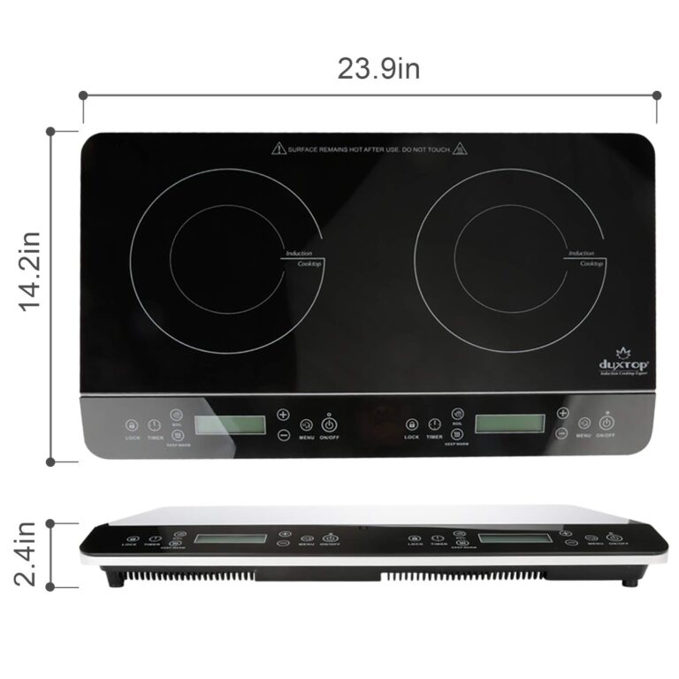 Duxtop LCD Portable Double Induction Cooktop 1800W Digital Electric Countertop Burner Sensor Touch Stove, 9620LS/BT-350DZ - Image 3