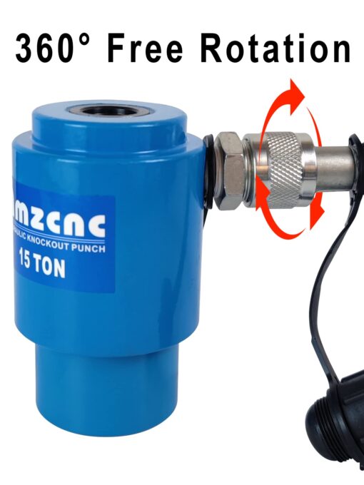 AMZCNC Hydraulic Knockout Punch Electrical Conduit Hole Cutter Set KO Tool Kit 1/2 to 4 inch (15T(1/2"-4")) - Image 2