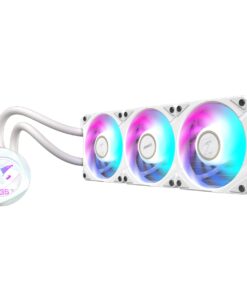 AORUS WATERFORCE X II 360 ICE Liquid CPU Cooler, 360mm Radiator with 3X 120mm Low Noise ARGB Fans, Compatible with Intel LGA1851, LGA1700, and AMD AM5 (GP-AORUS WATERFORCE X II 360 ICE)