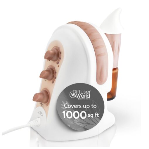 Waterless Diffuser for Essential Oil Atomizer Made in USA 110V–Essential Oil Diffusers for Home Large Room, Whole House Scent Fragrance Diffuser Machine, Aroma Diffusers Aromatherapy-Bronze