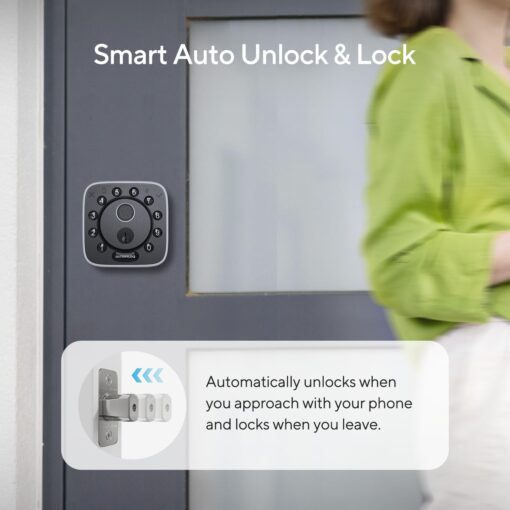 ULTRALOQ Bolt Fingerprint Matter Smart Lock, Fingerprint Keyless Entry Door Lock Deadbolt, Works with Apple Home, Alexa, Google, SmartThings, IFTTT, Built in Matter Over Thread, 12 Months Battery - Image 3