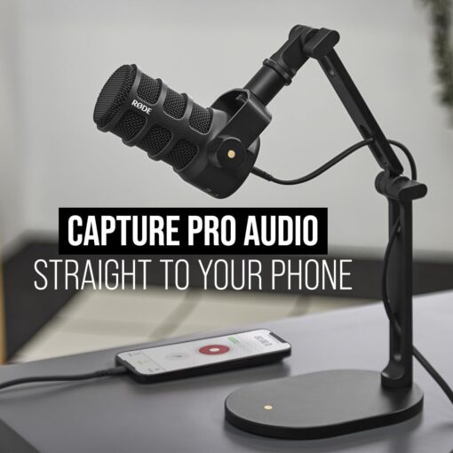 RØDE PodMic USB Versatile Dynamic Broadcast Microphone With XLR and USB Connectivity for Podcasting, Streaming, Gaming, Music-Making and Content Creation - Image 6