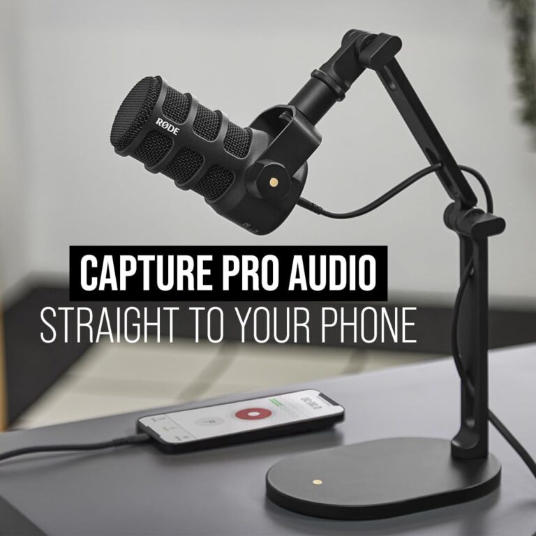 RØDE PodMic USB Versatile Dynamic Broadcast Microphone With XLR and USB Connectivity for Podcasting, Streaming, Gaming, Music-Making and Content Creation - Image 6