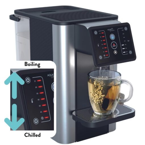Aqua Optima AUR002 Improved Quick Heating Hot Water Dispenser, Water Cooler, Electric Kettle, Countertop Water Filter, 7 Temperatures, Dispenses Cold Water, Zero Installation, Includes 1 Filter - Image 7