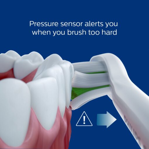 Philips Sonicare Protective Clean 6100 White and 2 pack Premium Plaque Control Brush Head Bundle - Image 5