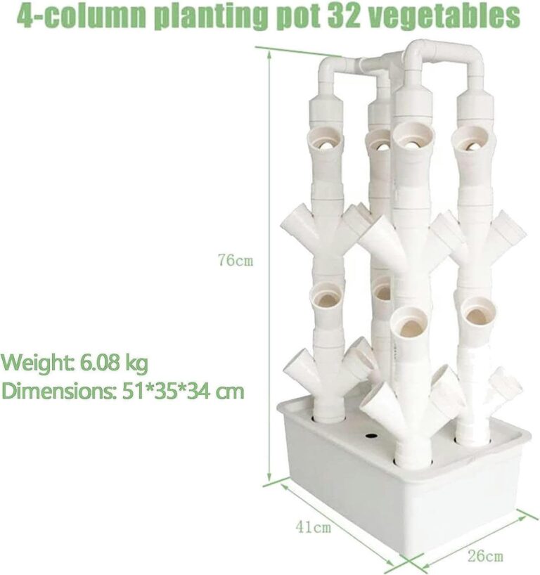 Desktop Growing Stand, Vertical Growing Tower, 2/3/4 Column Hydroponic Growing Kit, Hydroponic Tower Growing System, DIY Soilless Garden Tower, Gift for Gardening Enthusiasts 3columns - Image 4