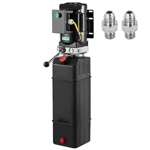 Happybuy Hydraulic Pump, 4 Gallon Hydraulic Motor for Single Phase Car Lift, 3450 RPM, 208-230 Volt, 2 HP Portable Vehicle Lift & Power Press