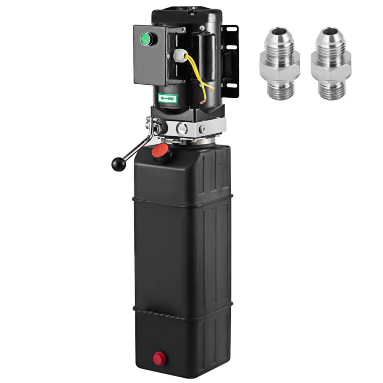 Happybuy Hydraulic Pump, 4 Gallon Hydraulic Motor for Single Phase Car Lift, 3450 RPM, 208-230 Volt, 2 HP Portable Vehicle Lift & Power Press