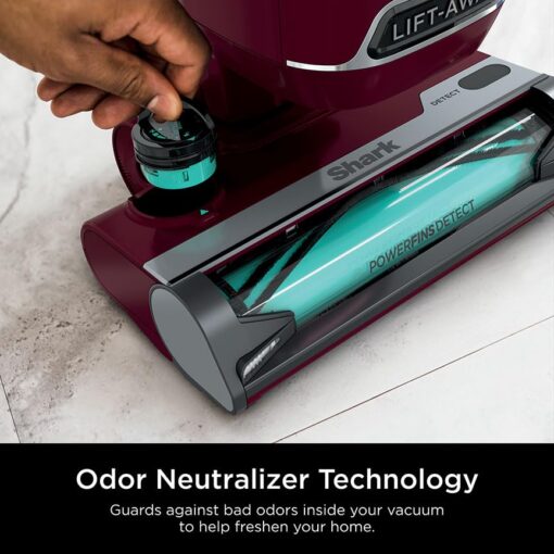 Shark DETECT Lift-Away Corded Upright Vacuum with Detect Technology, Self-Cleaning Brushroll for No Hair Wrap, Anti-Allergen Complete Seal, and Odor Neutralizer Technology, Burgundy, LA492 - Image 6