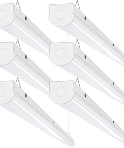 ANTLUX 8FT LED Shop Lights 110W Strip Lights [6-lamp T8 Fluorescent Equiv.], 12000LM, 5000K, Compact Commercial 8 Foot Light Fixtures for Warehouse, Garage, Energy Saving up to 4000W/5 Years, 6 Pack