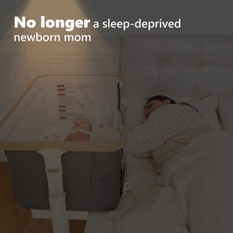 VaVaSoo Rocking Bassinet for Baby Electric Automatic Bedside Sleeper Rocks Itself 3 Motion Auto Rolling Newborn Cradle 5 Height Adjustable with Music, Wheels, Storage, Dark Grey - Image 2