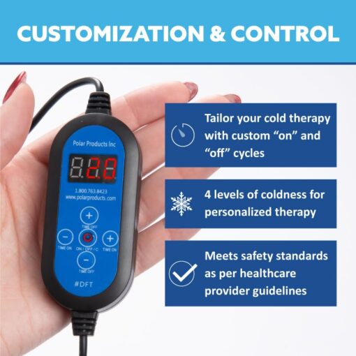 Polar Active Ice 3.0 Cold Therapy Ice Machine System with Programmable Timer, Shoulder Compression Pad, Lightweight 9 Quart Cooler Freeze Kit, Quiet Pump, Strong Cryotherapy Pain Relief Treatment - Image 5