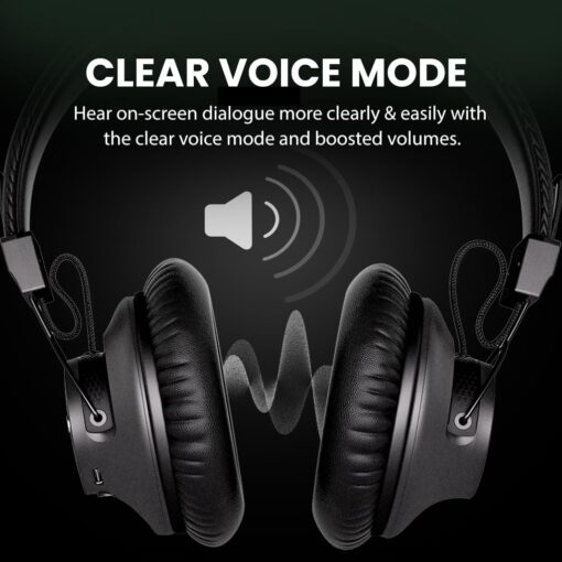 Avantree HT5009 Plus with Extra Ear Pads Bundle: Wireless Headphones for TV Watching with Bluetooth Transmitter & Charging Dock, Long Range, Low Latency, Pass-Through Support, and Clear Voice Mode - Image 8