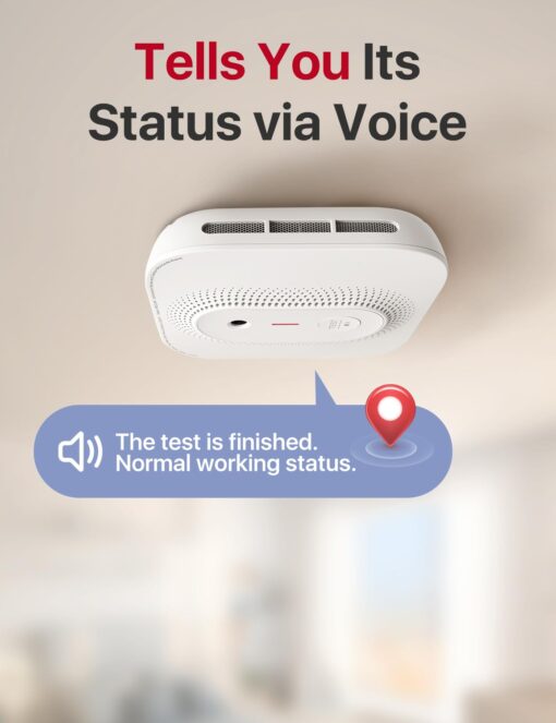 X-Sense Smoke Detector Carbon Monoxide Detector Combo Hardwired with Voice Location, Hardwired Interconnected Smoke and Carbon Monoxide Detector, Model XP02-AR, 6-Pack - Image 5