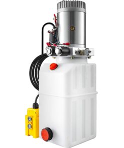 Mophorn 6 Quart Hydraulic Pump Hydraulic Power Unit (Plastic, 6 Quart/Double Action)