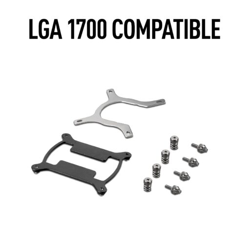 MAG CoreLiquid 240R V2 White - AIO ARGB CPU Liquid Cooler - Rotating Cap Design - LGA 1700 Ready - 240mm Radiator - Dual 120mm ARGB PWM Fans - Image 4