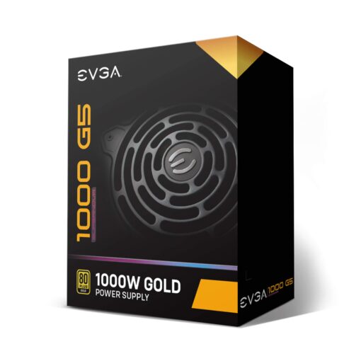 EVGA 1000 G5, 80 Plus Gold 1000W, Fully Modular, ECO Mode with Fdb Fan, 100% Japanese Capacitors, 10 Year Warranty, Compact 150mm Size, Power Supply 220-G5-1000-X1 - Image 2