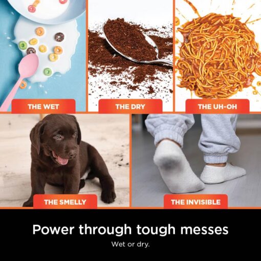 Shark Wet Dry Vacuum Mop All-in-One Cordless Hardfloor Cleaner, HydroVac MessMaster, 3-in-1 Self-Cleaning System, Strong Suction with 2 Brushrolls & 2 Solutions, for Hard Floors & Area Rugs, AW261 - Image 4