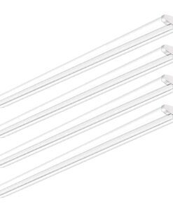 AntLux 110W 8FT LED Shop Lights Ultra Slim LED Wraparound, 12600LM, 5000K, 8 Foot Strip Light, Flush Mount Garage Office Warehouse Ceiling Lighting Fixture, 8 Foot Fluorescent Tube Replacement, 4 Pack