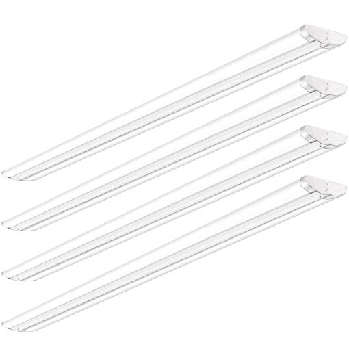 AntLux 110W 8FT LED Shop Lights Ultra Slim LED Wraparound, 12600LM, 5000K, 8 Foot Strip Light, Flush Mount Garage Office Warehouse Ceiling Lighting Fixture, 8 Foot Fluorescent Tube Replacement, 4 Pack