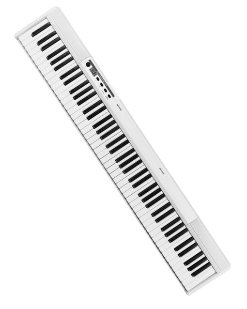 Longeye Piano Keyboard 88 Keys Compact Portable Digital Piano for Beginners with Semi-Weighted Full-Size Keys, Stand, Headphones, Sustain Pedal, Carrying Case, White - Image 2